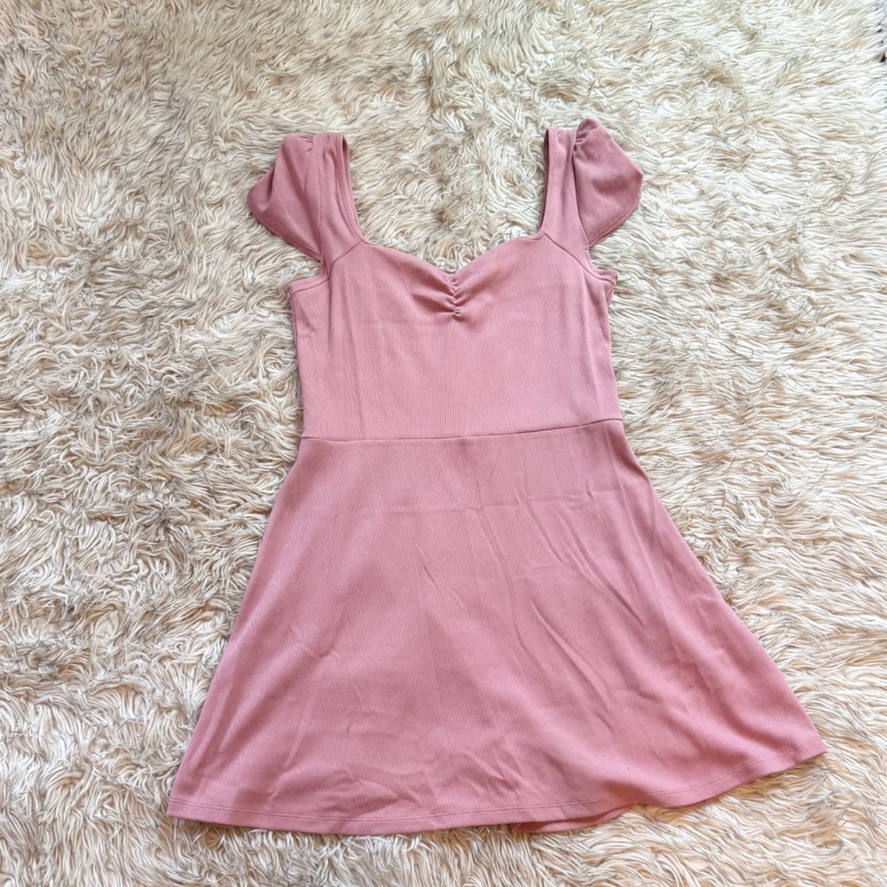 wild fable Blush Ribbed Square Neck Top